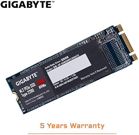 Gigabyte 128GB M. 2 PCI Express 3.0 NVMe Belső szilárdtestalapú Meghajtó