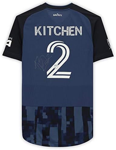 Perry Konyha LA Galaxy Dedikált Match-Használt 2 Kék meze a 2020 MLS-Szezon - Dedikált Foci Mezek