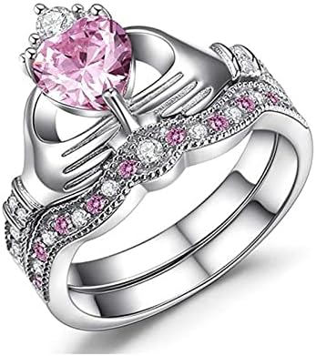 Eljegyzési Gyűrűk, a Nők Ajándék Fehér Eljegyzési Ékszert Vágott Kő Gyűrű Luxus Esküvői Kézzel készített Gyűrűk, Aranyos, Divatos Ékszereket