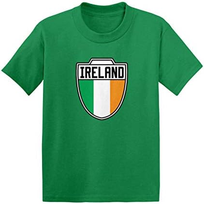 Írország - Ország Labdarúgó Crest Csecsemő/Kisgyermek Pamut Jersey Póló