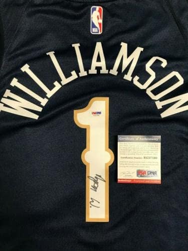 Zion Williamson Aláírt New Orleans Pelicans Nike Swingman Jersey-Psa/dns-Xl - Dedikált NBA Mezek