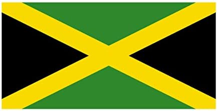 Bögre tej Minták Jamaica Ország Nemzeti Zászló Matrica 8 inch Színes Vinyl Matrica