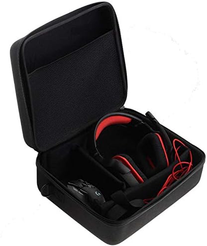 Navitech Fekete Kemény Eva hordtáska Kompatibilis A Gaming Fejhallgató / Fülhallgató Kompatibilis A SENNHEISER HD 600 / SENNHEISER HD