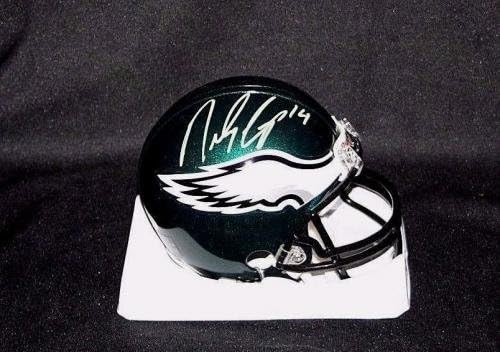 RILEY COOPER Aláírás Philadelphia Eagles MINI Sisak Autogramot SZÖVETSÉG Tanú - Dedikált NFL Mini Sisak