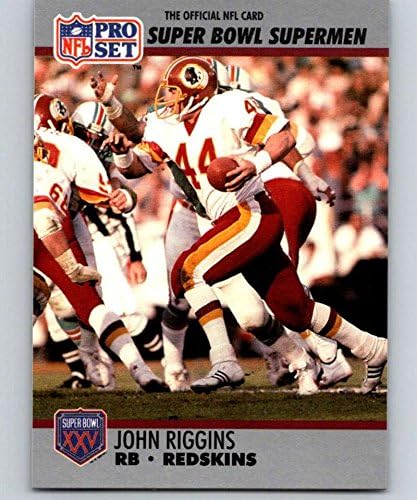 1990 Pro Set NFL Labdarúgó-Super Bowl 16042 John Riggins Washington Hivatalos Kártyára a Nemzeti Futball Liga