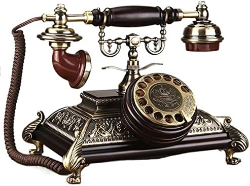 Retro Telefon Európai Stílusú Vezetékes Rotary Telefonvonal A Szobában Íróasztal Irodai Telefon Klasszikus Otthoni Vezetékes