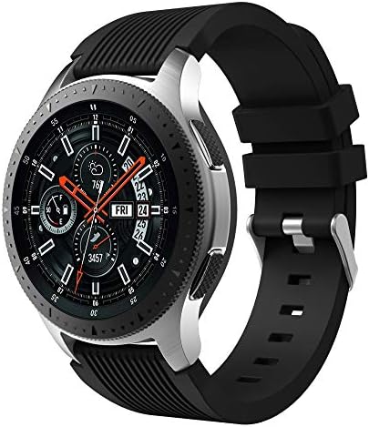 2 Csomag Samsung Galaxy Nézni 46mm Zenekarok, 22mm Klasszikus Szilikon Szíj Csere Galaxy Óra 3 45mm/Gear S3 Határ Karkötő Karkötő Tartozék