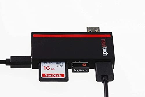 Navitech 2 az 1-ben Laptop/Tablet USB 3.0/2.0 HUB Adapter/Micro USB Bemenet SD/Micro SD Kártya Olvasó Kompatibilis a Lenovo Légió