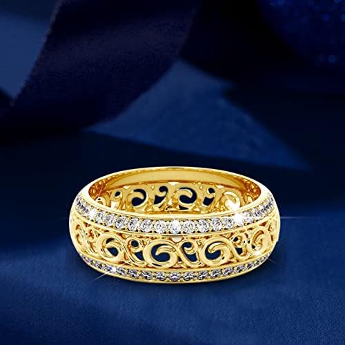 Csörög a Nők 2023 Születésnapi Ajándékok Nap Üreges Gyűrű Barátnője Ajándék Betét Micro Valentin Gyűrűk