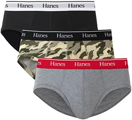 Hanes Eredeti Sztreccs Pamut Rövidnadrág Csomag, Nedvesség-Wicking Fehérnemű Férfi, 3-Pack