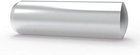 FixtureDisplays® Standard Tipli Pin - Metrikus M10 X 25 Sima Ötvözött Acél +0.006, hogy +0.011 mm Tűréssel Enyhén Olajozott