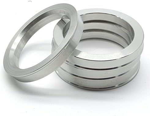 GoldenSunny 73.1 mm OD, hogy 57.1 mm ID Hub Központú Gyűrű, Ezüst Alumínium Hubcentric Gyűrűk 57.1 Jármű Csomópontok a 73.1 Kerék Középső Furat,