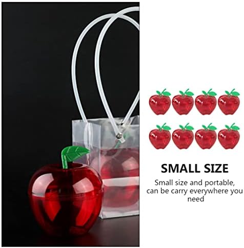 Ipetboom Apple Dekoráció 8db cukorkák szemhéjakkal, Candy Konténerek Gyümölcs Alakú Édességet Dobozok Diy Dekoratív Tölthető Díszek