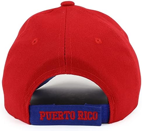 Divatos Ruházati Bolt, Puerto Rico 3D Hímzett Strukturált Zászló Bill Baseball Sapka