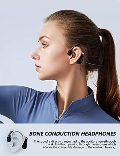Csontvezetéses Fejhallgató Vezeték nélküli Bluetooth Fejhallgató - Nyitva Ear Fülhallgató - Sport Bluetooth Headset - Sweatproof