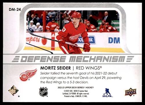 2022-23 Felső szint Védelmi Mechanizmus DM-24 Moritz Seider Detroit Red Wings NHL Jégkorong Trading Card
