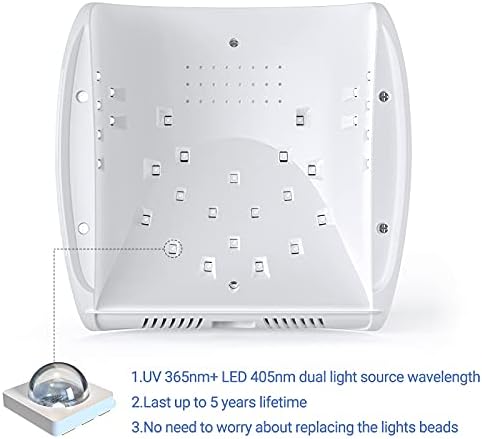 MelodySusie UV LED Lámpa Köröm Igaz 54W Szakmai Köröm Szárító, Zselés Körömlakk Gyógyító Lámpa 3 Időzítő Beállítás, Automatikus Érzékelő, LCD