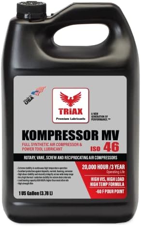 TRIAX Kompressor MV ISO 46, Multi Szemben, Teljes mértékben Szintetikus Levegő Kompresszor Olaj, Nem Mosószer, Rotary, Vane, Csavar, Kölcsönös,