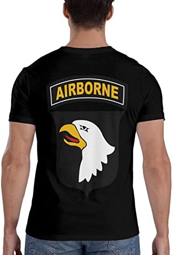 GHBC Minket 101st Airborne Division Póló Férfi Rövid Ujjú Klasszikus Póló Aktív Pamut Póló