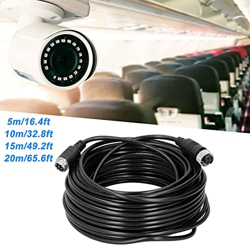 4 tűs Video Hosszabbító Kábel, Autós Kamera Kábel Hordozható Kemény, Tartós Anti-interferencia PVC Video Hosszabbító Kábel,