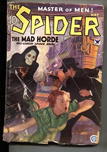 A Pók Lehet 1934-Vad Csontváz borító-cellulóz magazin-Ritka