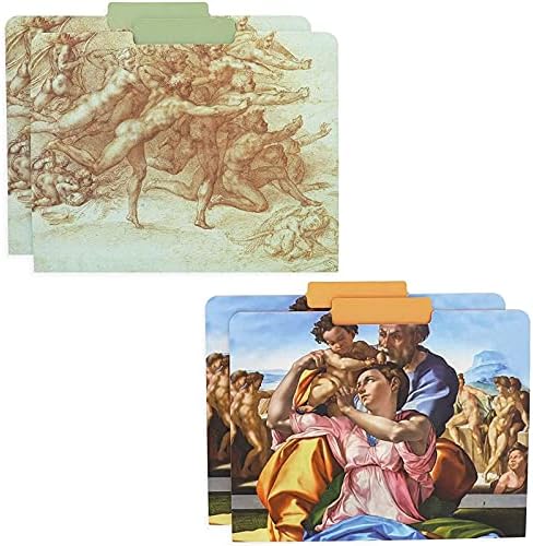 Michelangelo a Mappákat, Letter Méretű (11.45 x 9.45 Cm, 12-es Csomag)