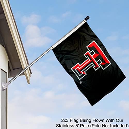 Texas Tech Red Raiders Kis 2'x3' Lobogó, USA 3x5 Flag Beállítása