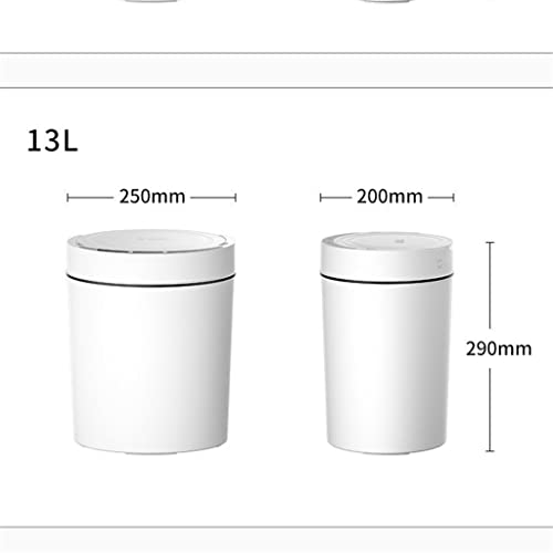 ZSEDP Smart Sensor Szemetes, Konyha, Fürdőszoba, Wc, Szemetes Legjobb Automatikus Indukciós Vízálló Bin Fedő ( Szín : Szürke