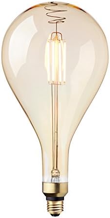 Globe-Elektromos 40W Egyenértékű Puha, Fehér (2200K) Túlméretezett Vintage Stílusú Szabályozható LED Izzó Izzó, E26 Bázis,