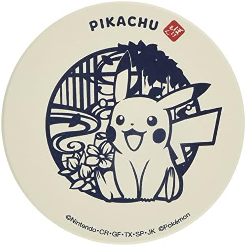 Kaneshotouki 140565 Pokémon Pikachu Kerámia Nedvszívó Hullámvasút, 3.5 inch (9 cm), Vágott Érintés