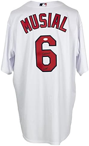 Stan Musial Aláírt a St. Louis Fenséges Baseball Jersey 3x PSA/DNS