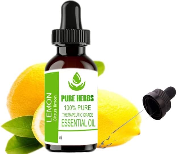 Tiszta Gyógynövények, Citrom ((Citrus Limon)) Pure & Natural Therapeautic Minőségű Esszenciális Olaj 100ml