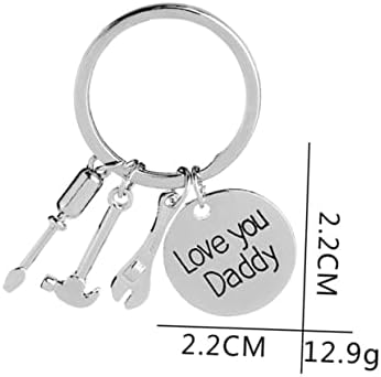 GALPADA kulcstartó kulcstartó kulcstartó Eszköz Kulcstartó 2db Axe Napi Ajándék Eszköz Mini Kulcs Medál az Apák Alufelni Keychains Kézműves