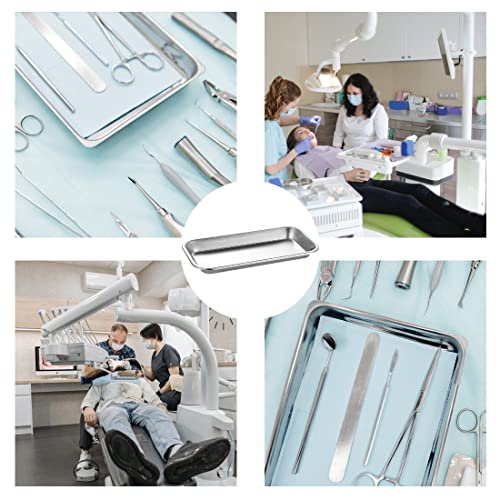 JORPETS orvosi tálca rozsdamentes acél laboratóriumi fogászati eszköz tálcát fogászati laboratóriumi eszközöket bizonyossággal