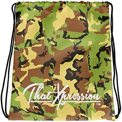 ThatXpression Divat Fitness Hadsereg Álcázás Aktív Húzózsinórral táska