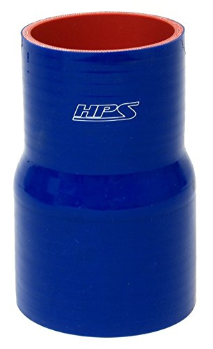 HPS HTSRNBLUE-317 3.5 - 3.75 ID 6 Hosszú, Szilikon Szűkítő Csatlakozó Tömlő, Magas hőmérsékletű 4-Rétegű Erősített Szilikon, Kék