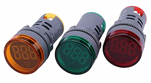 HKTS LED Kijelző Digitális Mini Voltmérő AC 80-500V Feszültség Mérő Mérő Teszter Voltos Monitor világítás (Színe : Fehér)