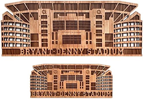 Ihletett Indigó Bryant-Denny Stadion Wall Art, University of Alabama Crimson Tide NCAA Football Fali Dekoráció Barlang, Bár, játékterem,