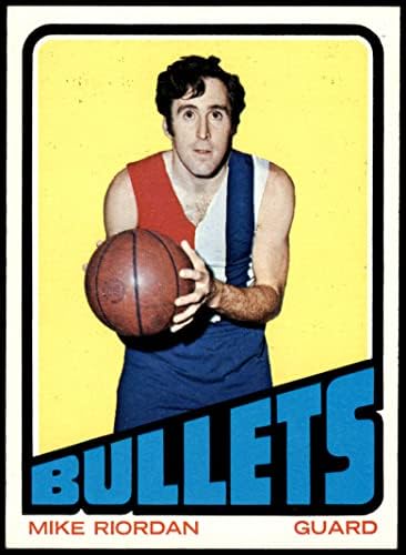 1972 Topps 37 Mike Riordan Baltimore Golyók (Varázslók) (Kosárlabda Kártya) NM+ Töltények (Varázslók) Providence-i Főiskola