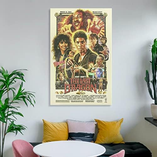 1985-ben az Amerikai Harcművész Vígjáték Film Az Utolsó Sárkány Régi Film, Plakát, Szoba Decor Art Festmény, Vászon Nyomtatás Poszter Vászon