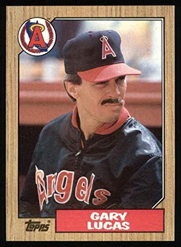 1987 Topps 696 Gary Lucas Los Angeles Angels (Baseball Kártya) NM/MT Angyalok