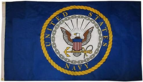 AES Amerikai Nagykereskedelmi 3x5 USN MINKET Egyesült Államok amerikai Katonai Jelkép 3 'x5' Prémium Minőségű Poliészter Zászló (RAM)