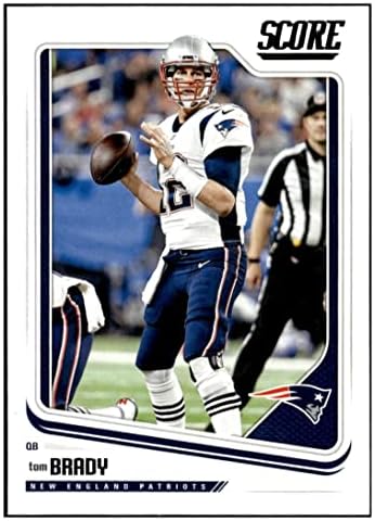 2018 Pontszám 206 Tom Brady, A New England Patriots Football Kártya