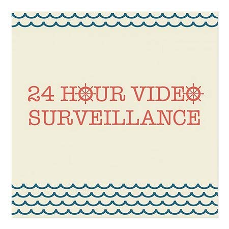 CGSignLab | 24 Órás Videó Megfigyelő -Tengeri Hullám Ablak Ragaszkodnak | 5x5