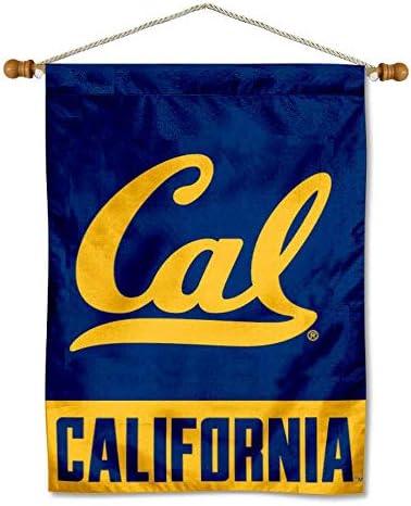 Cal Berkeley Medvék Kétoldalas Banner, Fa Banner Rúd Készlet