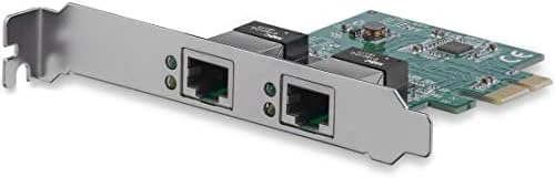 StarTech.com 10-Port USB 3.0 Hub - 5Gbps - Fém Ipari USB-Hub & com Dual Port PCIe Hálózati Kártya - Alacsony Profil - RJ45 Port - Realtek