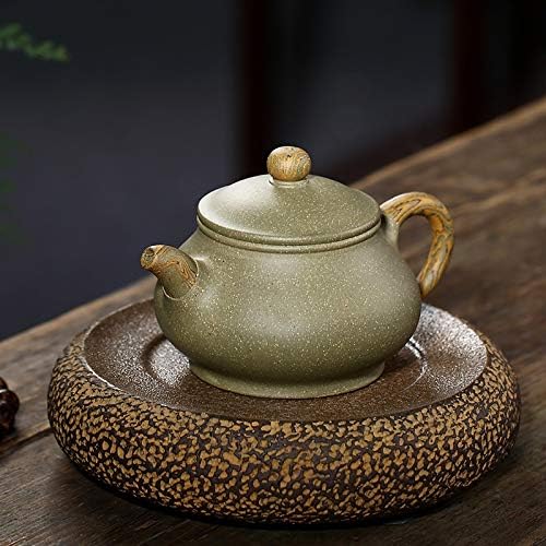 A klasszikus Tea-Fű Lila Agyag Szűrő Teáskannák Szépség Vízforraló Nyers Érc Bean Zöld Agyag Kézzel készített Tea Set Hiteles 250ml