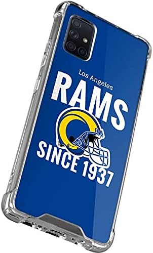 Skinit Tiszta Telefon Esetében Kompatibilis a Samsung Galaxy A71 5G - Hivatalosan Engedélyezett NFL Los Angeles Rams Bukósisak