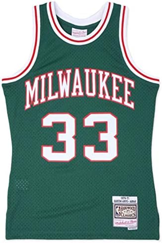 Kareem Abdul-Jabbar Milwaukee Bucks Férfi 1970-71 Zöld Swingman Jersey