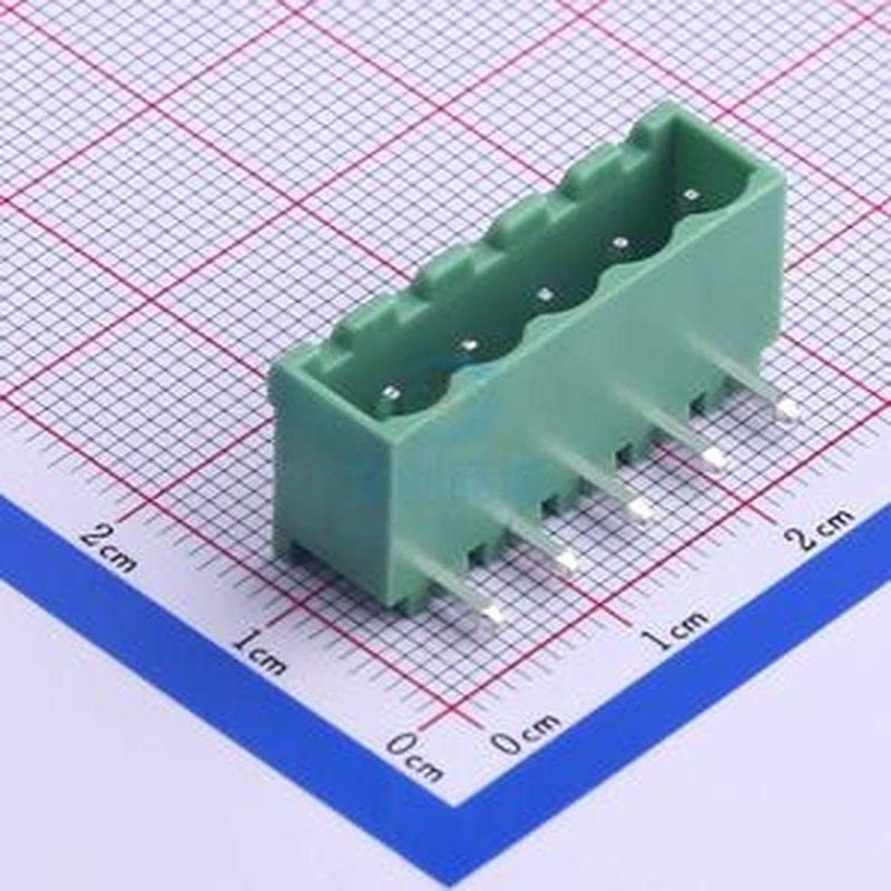 10 Db 5mm Sorok Száma: 1 Száma Csapok soronként: 5 Ferde pin Plug-in csatlakozók P=5mm Testület vége/Aljzat-Zárt 5mm KF2EDGRC-5.0-5P